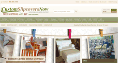 Desktop Screenshot of customslipcoversnow.com