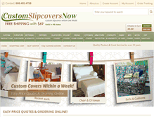 Tablet Screenshot of customslipcoversnow.com